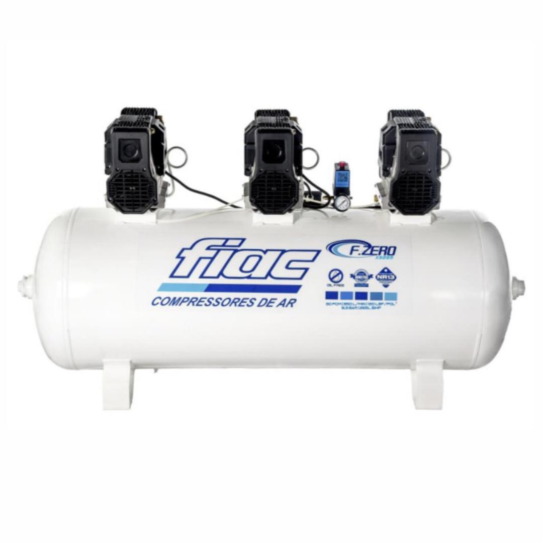 COMPRESSOR DE AR PARA CONSULTÓRIO ODONTOLÓGICO F.ZERO XS265 30PCM 265L 120PSI - 220V REF - 8975706125