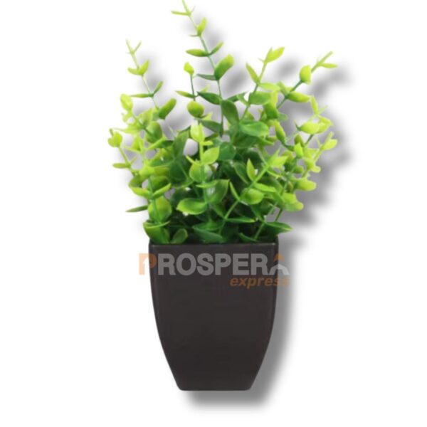 MINI PLANTA ARTIFICIAL EM VASO PRETO - Image 2