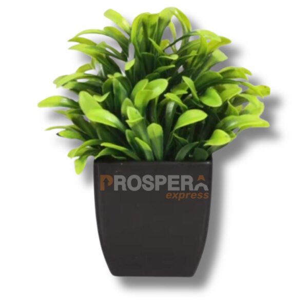 MINI PLANTA ARTIFICIAL EM VASO PRETO