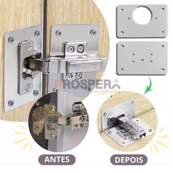 PLACA DE REPARO PROSPERA PARA DOBRADIÇA - Image 2