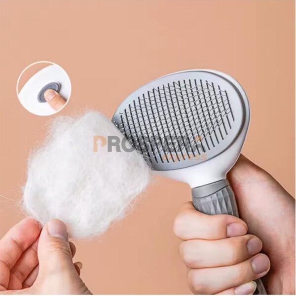 ESCOVA REMOVEDORA DE PELOS PARA CÃES E GATOS - AÇO INOXIDÁVEL ANTIDERRAPANTE - Image 3